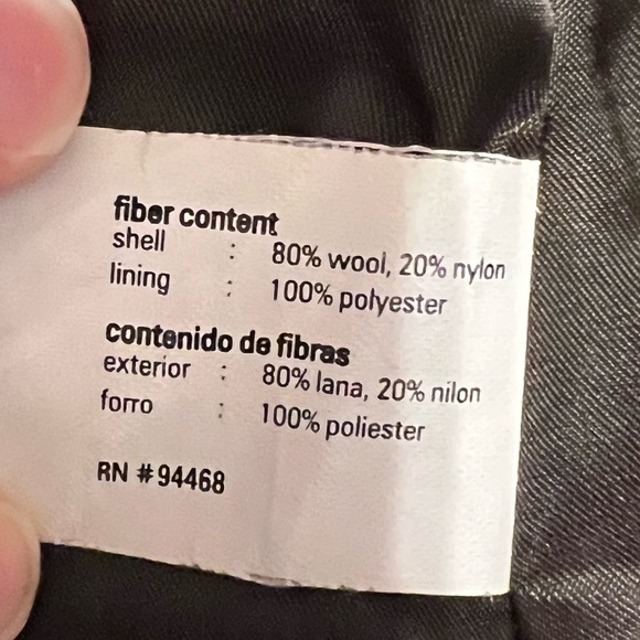 ‼️SOLD‼️ Esprit PEA COAT- Wool- Ladies Classic Chocolate Brown- XL w/ Scarf 🧣 - Picture 14 of 16
